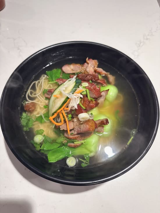 BBQ Pork Noodle Soup (叉烧汤面)